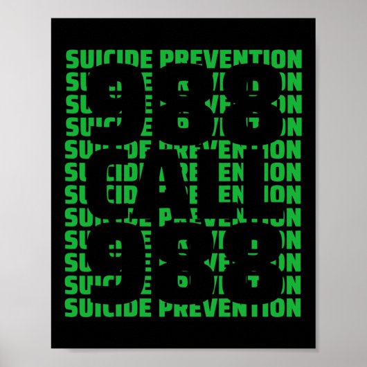 Zelfmoordpreventie 988 poster (Voorkant)