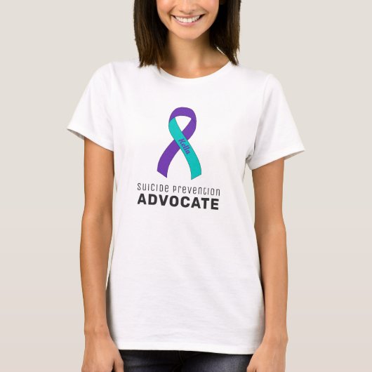 Zelfmoordpreventie Advocate White Women's T-Shirt (Voorkant)
