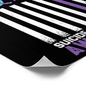 Zelfmoordpreventie Amerikaanse vlag Zelfmoordbewus Poster (Hoek)