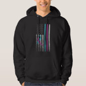 Zelfmoordpreventie Awareness Lint Amerikaans Hoodie (Voorkant)