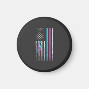 Zelfmoordpreventie Awareness Lint Amerikaans Magneet