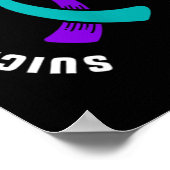 Zelfmoordpreventie Awareness Ribbon Pocket Design Poster (Hoek)