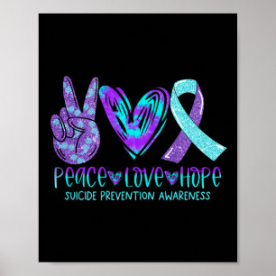 Zelfmoordpreventie Bewustheid Vredesliefdeshoop Me Poster