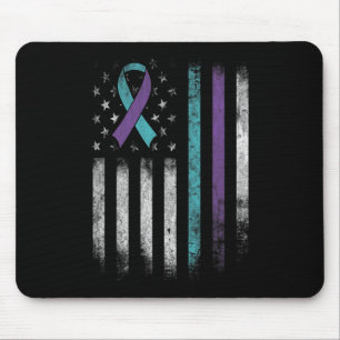 Zelfmoordpreventie Bewustmaking Amerikaanse vlag R Muismat