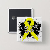 Zelfmoordpreventie Bewustmaking - Bestrijding van Vierkante Button 5,1 Cm (Voorkant /achterkant)