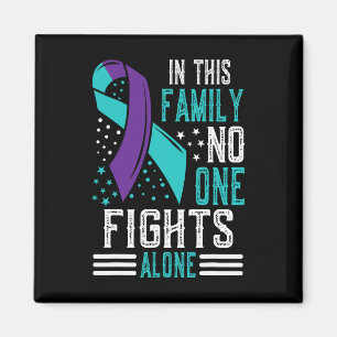 Zelfmoordpreventie Bewustmaking Blauwgroen en Paar Magneet