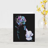 Zelfmoordpreventie Bewustmaking Bloem- olifantenri Kaart (Gele Bloem)