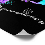 Zelfmoordpreventie Bewustmaking Bloem- olifantenri Poster (Hoek)