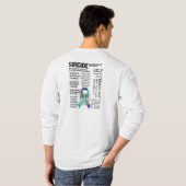 Zelfmoordpreventie Bewustmaking Citaat Collage T-shirt (Achterkant volledig)