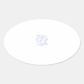 Zelfmoordpreventie Bewustmaking Dragonfly Ovale Sticker (Voorkant)