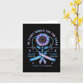 Zelfmoordpreventie Bewustmaking Geen verhaal mag e Kaart (Gele Bloem)