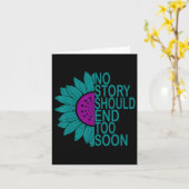 Zelfmoordpreventie Bewustmaking Geen verhaal mag e Kaart (Gele Bloem)