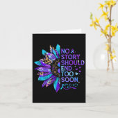 Zelfmoordpreventie Bewustmaking Geen verhaal mag e Kaart (Gele Bloem)