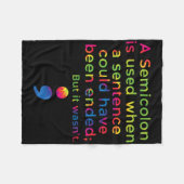 Zelfmoordpreventie Bewustmaking Geestelijke gezond Fleece Deken (Voorkant (Horizontaal))