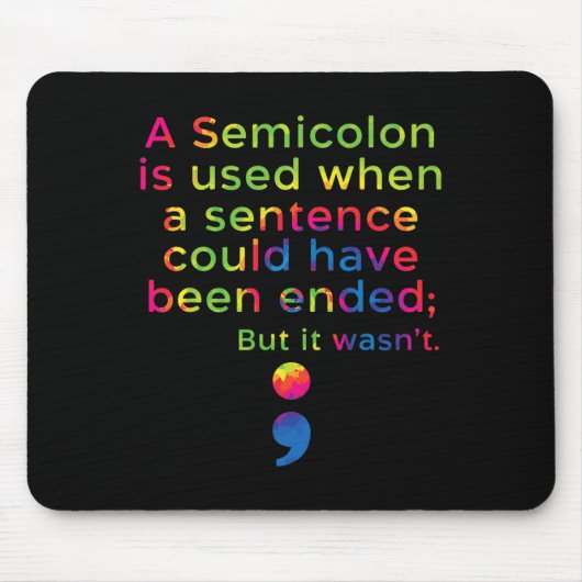 Zelfmoordpreventie Bewustmaking Geestelijke gezond Muismat (Voorkant)