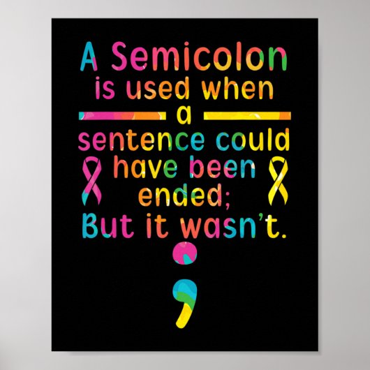 Zelfmoordpreventie Bewustmaking Geestelijke gezond Poster (Voorkant)