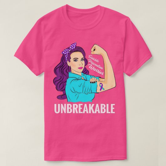 Zelfmoordpreventie Bewustmaking geestelijke gezond T-shirt (Design voorkant)