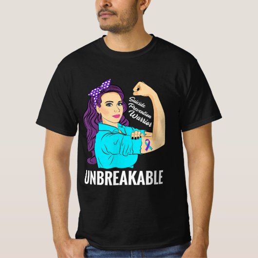 Zelfmoordpreventie Bewustmaking geestelijke gezond T-shirt (Voorkant)