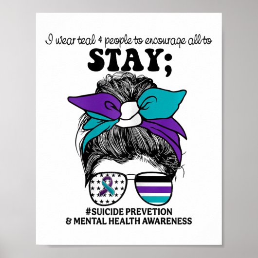 Zelfmoordpreventie Bewustmaking inzake geestelijke Poster (Voorkant)