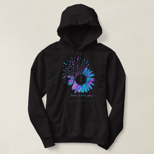 Zelfmoordpreventie Bewustmaking kiezen om door te  Hoodie (Design voorkant)