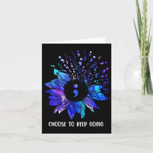 Zelfmoordpreventie Bewustmaking kiezen om door te  Kaart (Voorkant)