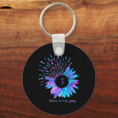 Zelfmoordpreventie Bewustmaking kiezen om door te Sleutelhanger (Voorkant)