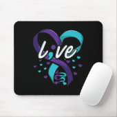 Zelfmoordpreventie Bewustmaking Live Love Semicolo Muismat (Met muis)