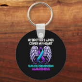Zelfmoordpreventie Bewustmaking Mijn Broers Hoesje Sleutelhanger (Voorkant)