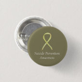 Zelfmoordpreventie Bewustmaking Ribbon Aangepaste  Ronde Button 3,2 Cm (Voorkant /achterkant)