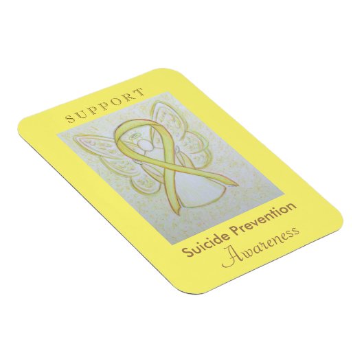 Zelfmoordpreventie Bewustmaking Ribbon Angel Magne Magneet (Rechterzijde)