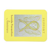 Zelfmoordpreventie Bewustmaking Ribbon Angel Magne Magneet (Horizontaal)