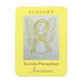 Zelfmoordpreventie Bewustmaking Ribbon Angel Magne Magneet (Verticaal)