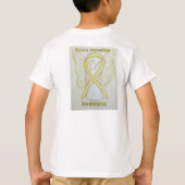 Zelfmoordpreventie Bewustmaking Ribbon Angel T-shi T-shirt (Achterkant)