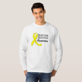 Zelfmoordpreventie Bewustmaking Ribbon T-shirt (Voorkant volledig)