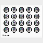 Zelfmoordpreventie Bewustmaking Semicolon blijft d Ronde Sticker (Vel)