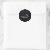 Zelfmoordpreventie Bewustmaking Semicolon Butterfl Ronde Sticker (Tas)
