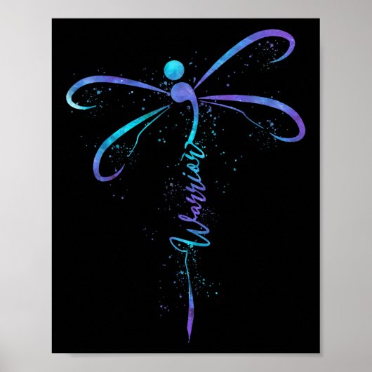 Zelfmoordpreventie Bewustmaking Warrior Dragonfly Poster (Voorkant)