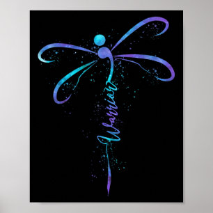 Zelfmoordpreventie Bewustmaking Warrior Dragonfly  Poster