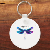 Zelfmoordpreventie Bewustmaking Warrior Dragonfly Sleutelhanger (Voorkant)