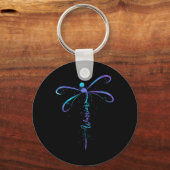 Zelfmoordpreventie Bewustmaking Warrior Dragonfly Sleutelhanger (Voorkant)