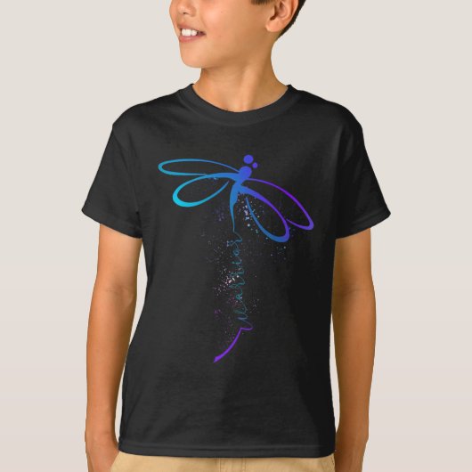 Zelfmoordpreventie Bewustmaking Warrior Dragonfly T-shirt (Voorkant)