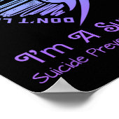 Zelfmoordpreventie bewustmakingsmaand Blauwgroen e Poster (Hoek)