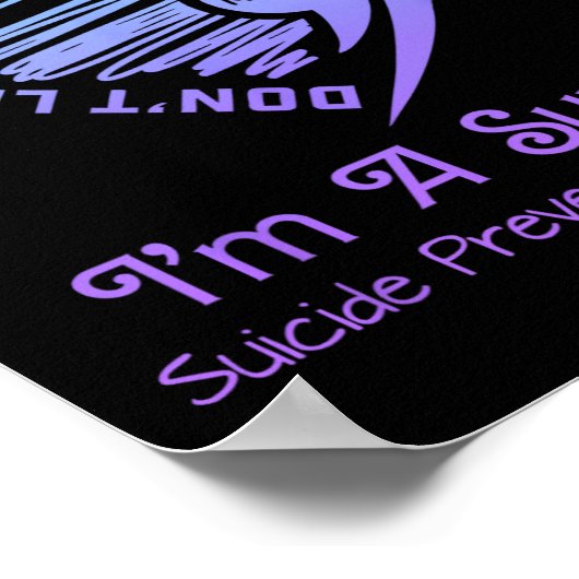 Zelfmoordpreventie bewustmakingsmaand Blauwgroen e Poster (Hoek)