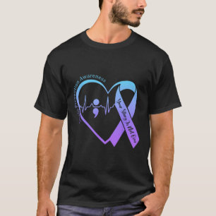 Zelfmoordpreventie bewustmakingsmaand Blauwgroen e T-shirt