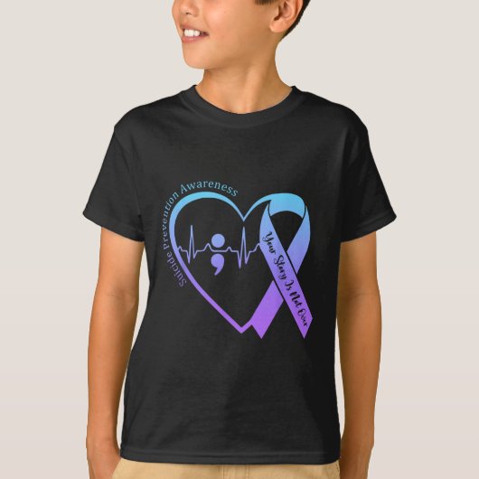 Zelfmoordpreventie bewustmakingsmaand Blauwgroen e T-shirt (Voorkant)