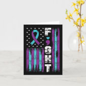 Zelfmoordpreventie Bewustmakingsnood Dierlijke bes Kaart (Gele Bloem)