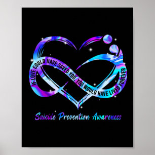 Zelfmoordpreventie Bewustzijn als liefde kan besta Poster