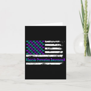 Zelfmoordpreventie Bewustzijn Amerikaanse vlag Ame Kaart