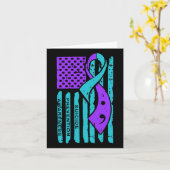 Zelfmoordpreventie bewustzijn Amerikaanse vlag Sem Kaart (Gele Bloem)