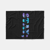 Zelfmoordpreventie Bewustzijn Blijf je verhaal nie Fleece Deken (Voorkant (Horizontaal))